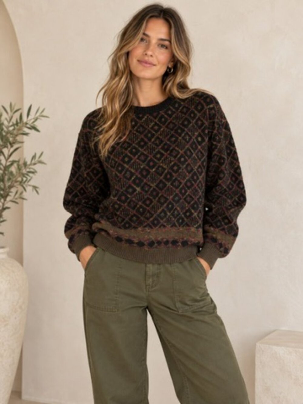 Vintage Neiman Marcus 100% wool sweater size M